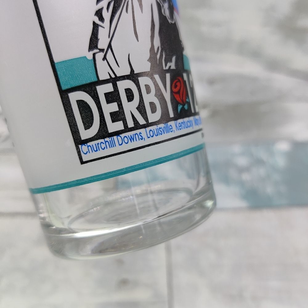 KENTUCKY Derby Horse Race Vintage 1995 Collectible Glass Tumbler Cup 121 90's - Picture 8 of 12